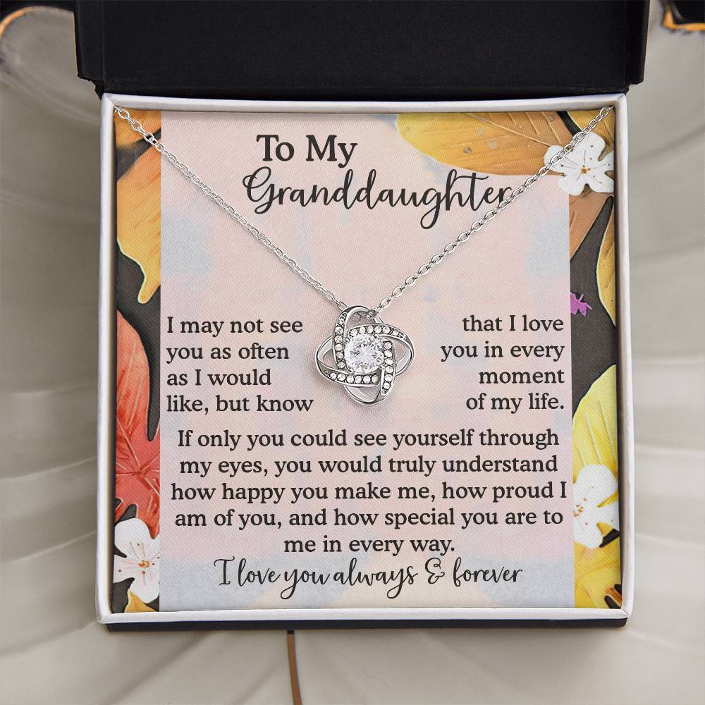 To My Granddaughter Necklace, Necklaces For Granddaughters, Granddaughter Valentine Gift, Gifts For 18 Year Old Granddaughter, Granddaughter From Grandpa