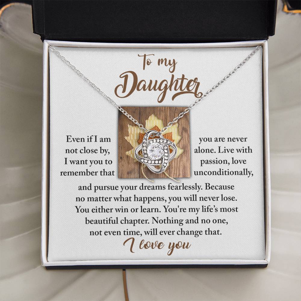 To My Daughter Necklace From Mom, Gifts For Daughter From Dad, To My Daughter Necklace Love Dad
