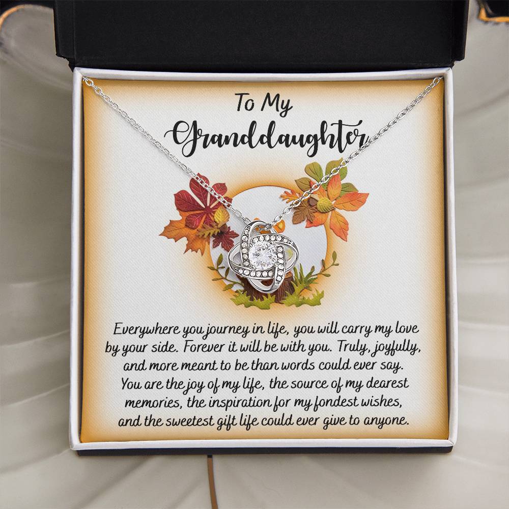 To My Granddaughter Necklace, Grandmother Granddaughter Gifts, Granddaughter Necklace From Grandparents, Christmas Gifts For Granddaughter