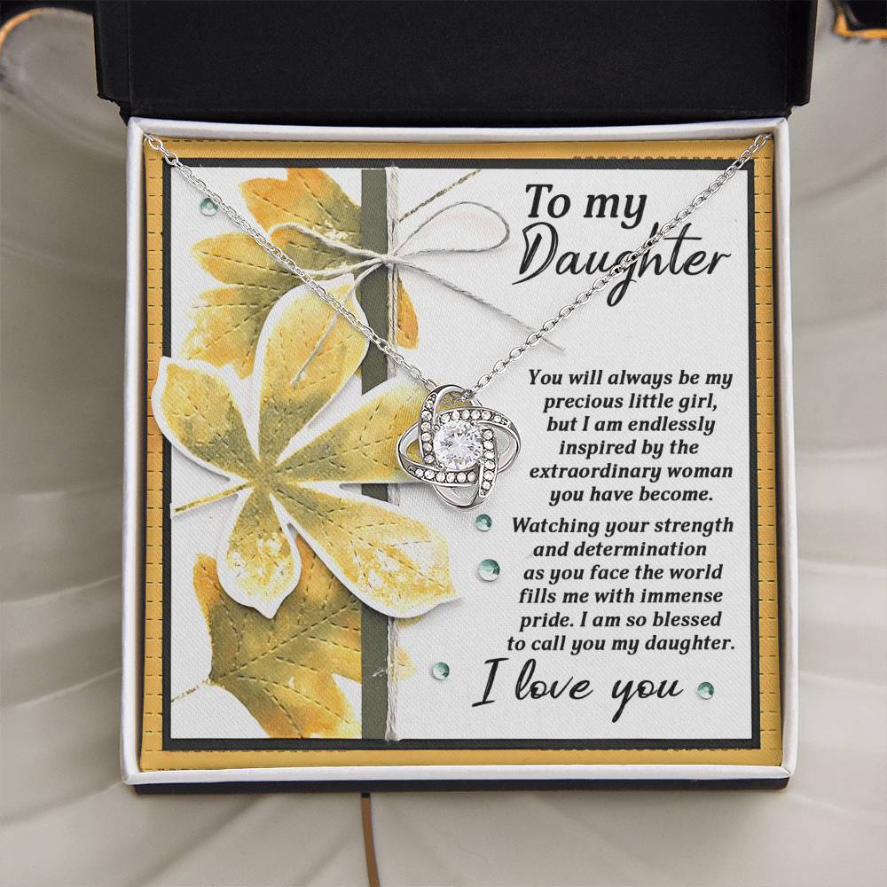 To My Daughter Necklace From Dad, Gifts For Daughter, Daughter Jewelry From Mom