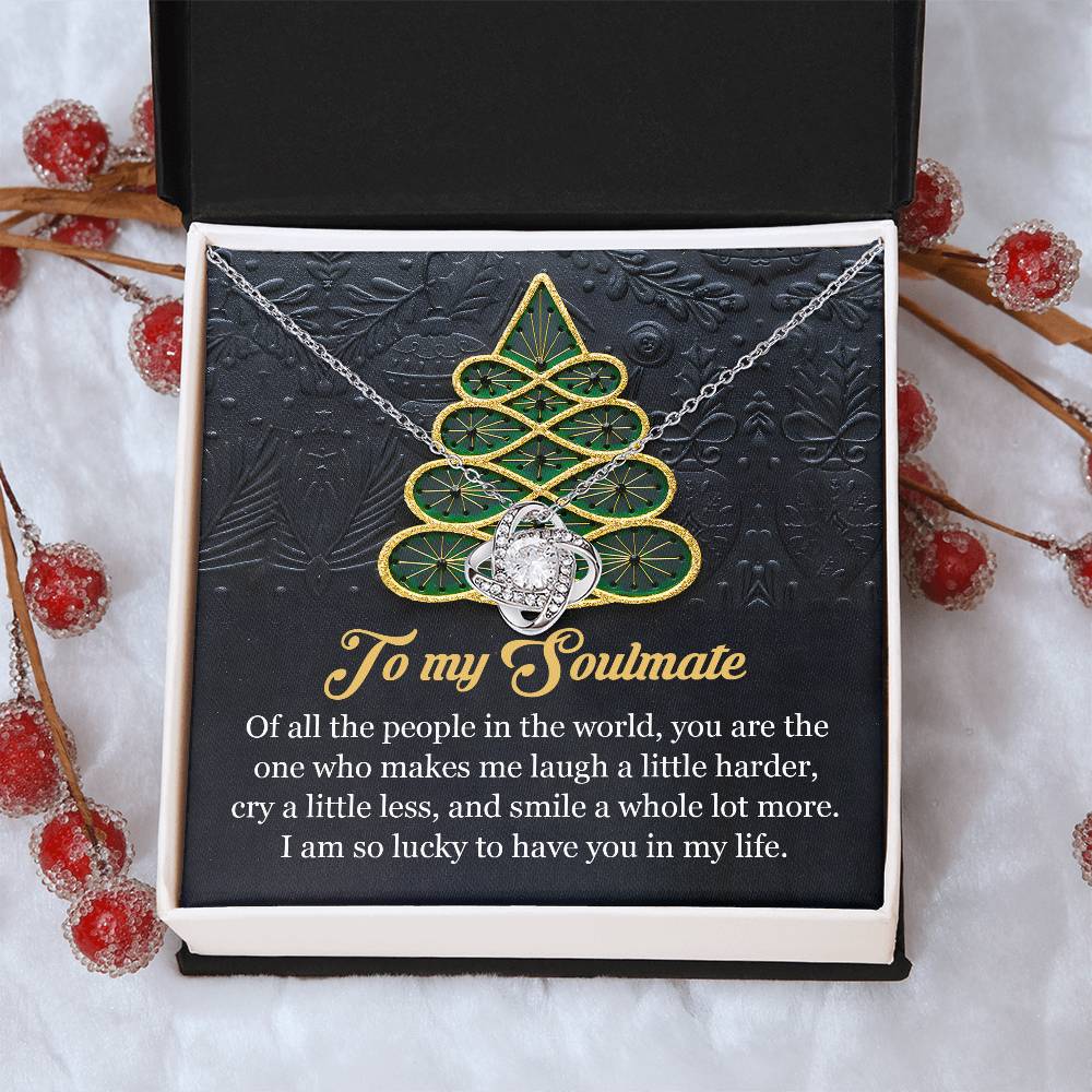 To My Soulmate Necklace, Christmas Gift For Girlfriend, Christmas Gifts Ideas For Wife, Soulmate Necklace Women