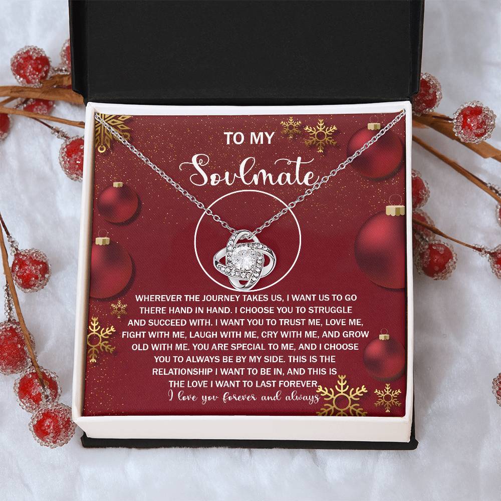 To My Soulmate Necklace, Gifts For Soulmate, Christmas Presents For Girlfriend, Gifts For Husband From Wife Unique Christmas