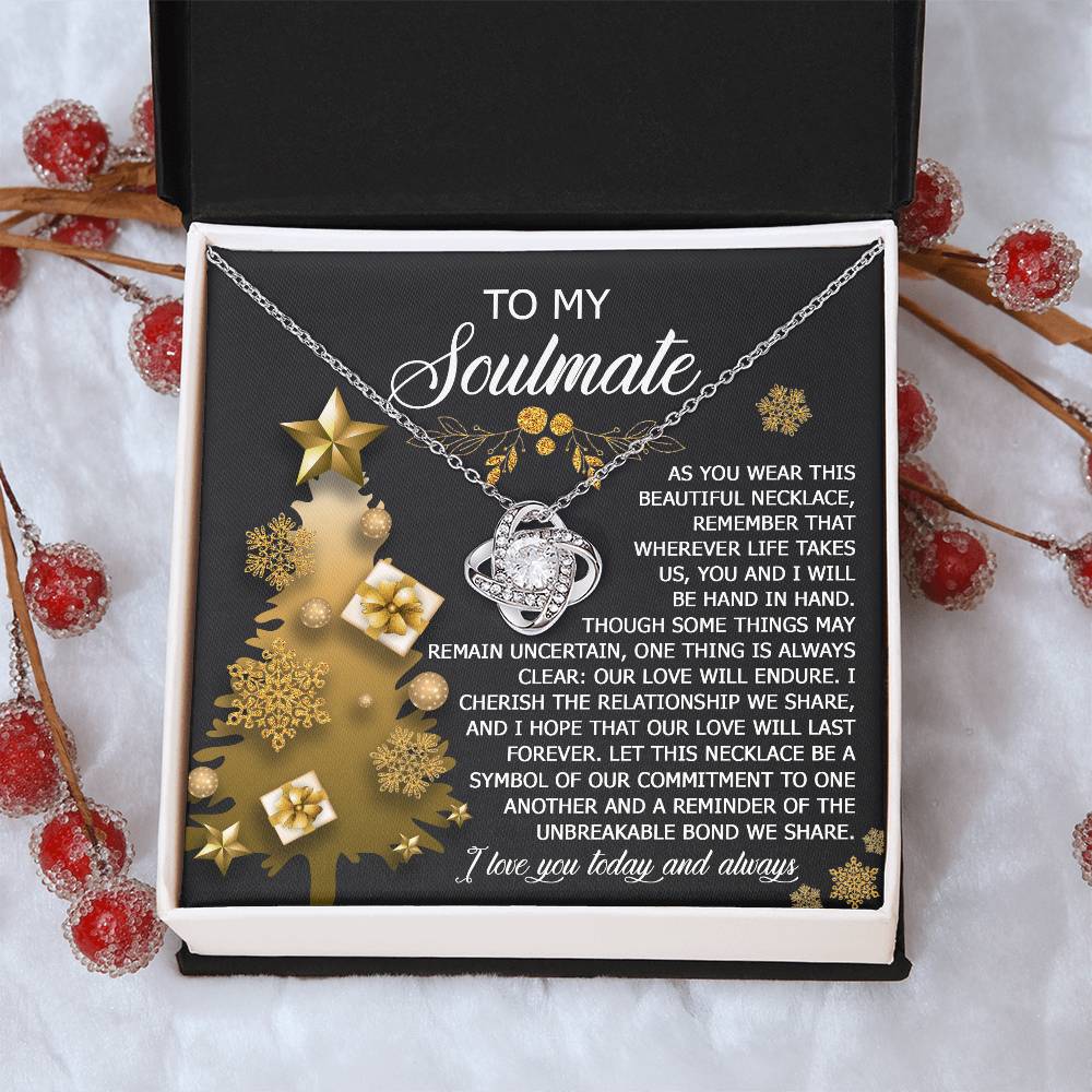 To My Soulmate Necklace, Soulmate Gifts For Her, Wife Christmas Gifts, Girlfriend Christmas Necklace, Christmas Presents Women