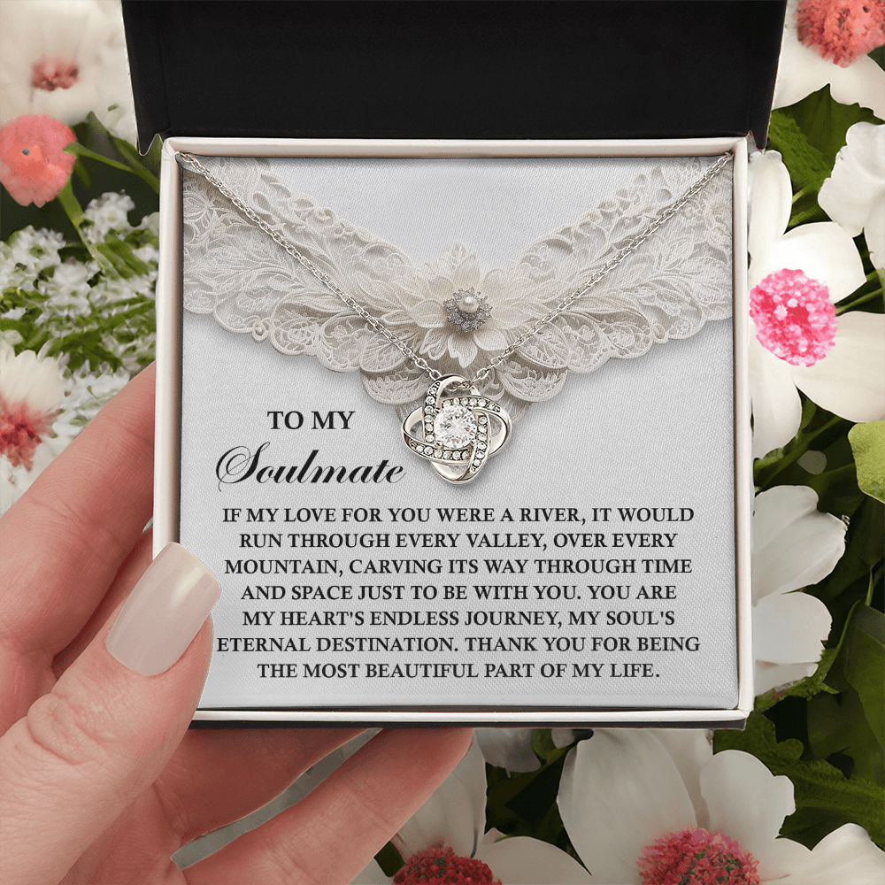 To My Soulmate Necklace, Valentine's Gift For Women, Valentine's Day Gifts, Romantic Valentine's Day Gift, Valentine's Gift For Women
