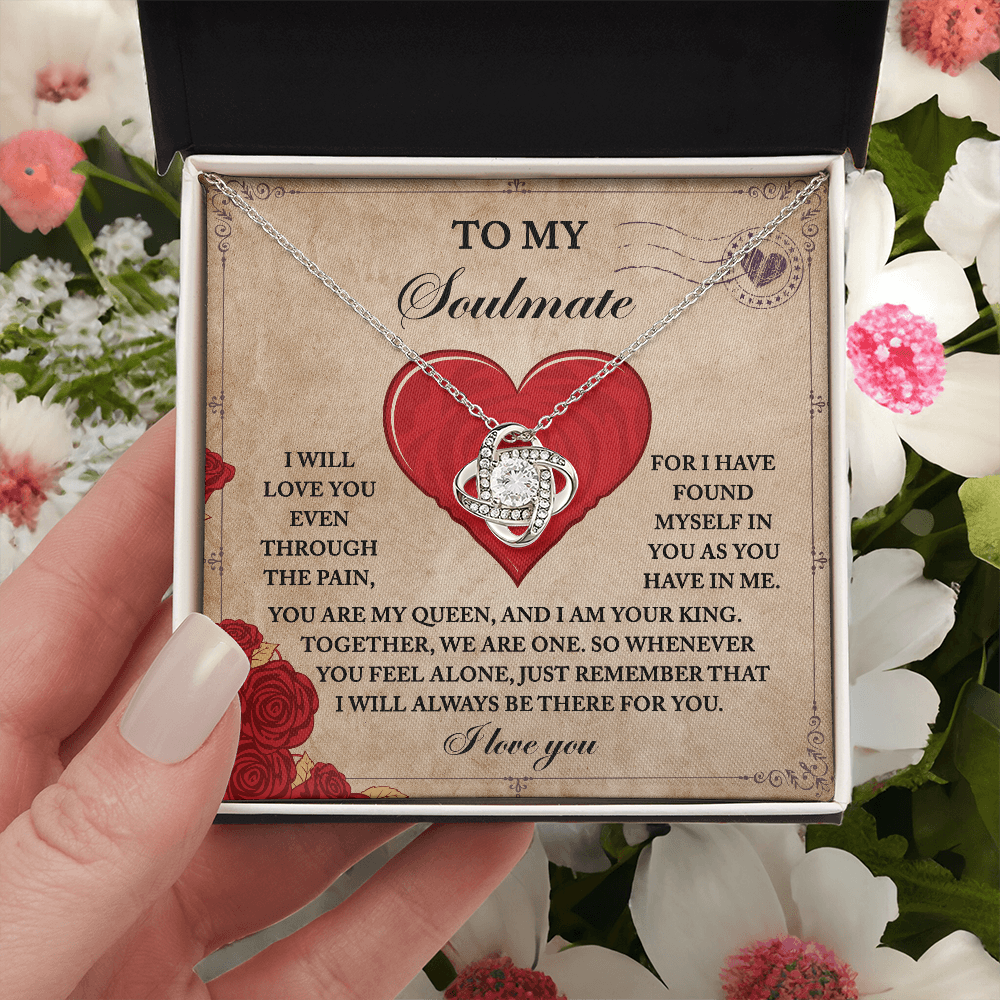 To My Soulmate Necklace, Valentine Gift For Wife From Husband, Valentine's Gift For Wife, Great Valentine Gifts For Her, Valentine's Day For Her
