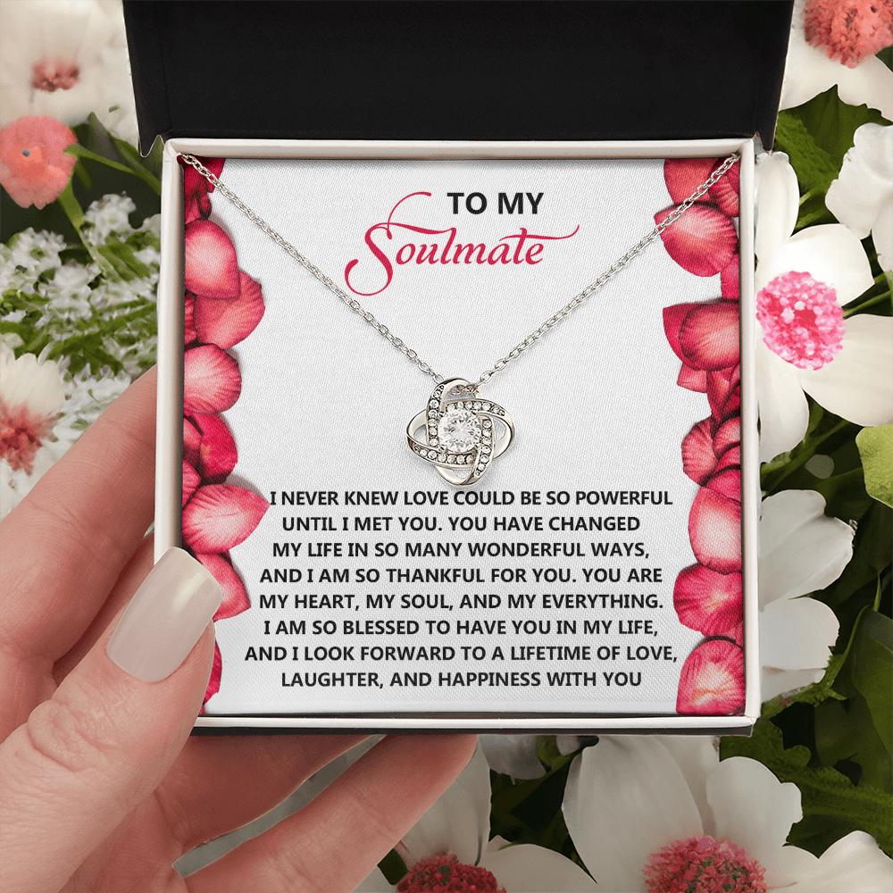 To My Soulmate Necklace, Necklace For Valentine's Day, Valentine Gifts For Her, Valentine's Gifts For Women, Valentine Gifts For Wife