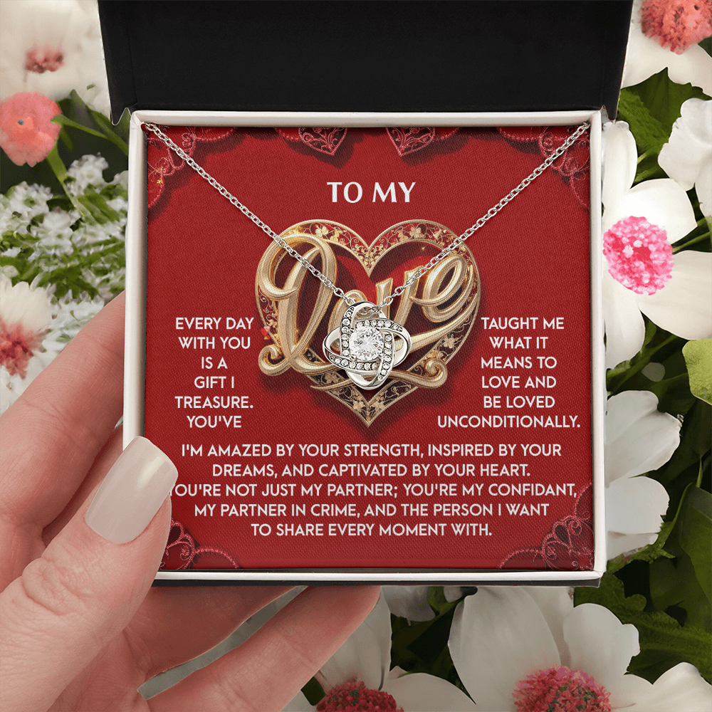 To My Love Necklace, Valentine Gift For My Wife, Unique Valentine Gifts For Her, Best Valentine Gifts For Wife, Promise Necklace For Girlfriend