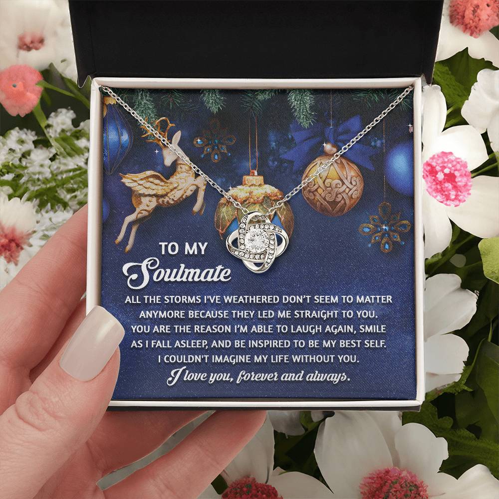 To My Soulmate Necklace, Christmas Gifts For Wife, Gifts For Husband From Wife Unique Christmas, Wife Christmas Gift, Christmas For Wife