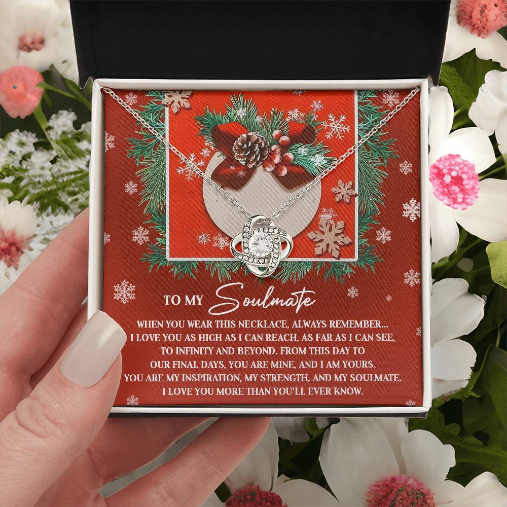 To My Soulmate Necklace, Christmas Gifts For Your Wife, Gifts For My Girlfriend For Christmas, Wife Christmas Gift Ideas