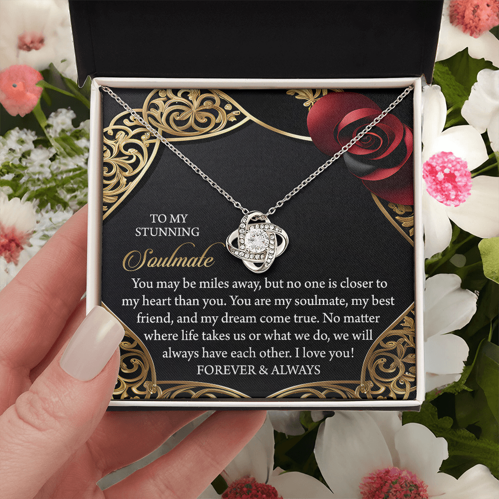 To My Stunning Soulmate Necklace, Valentine Gift For My Wife, Valentine's Gifts For Wife, Valentine Gifts For Her Romantic, Valentine's Day Gifts