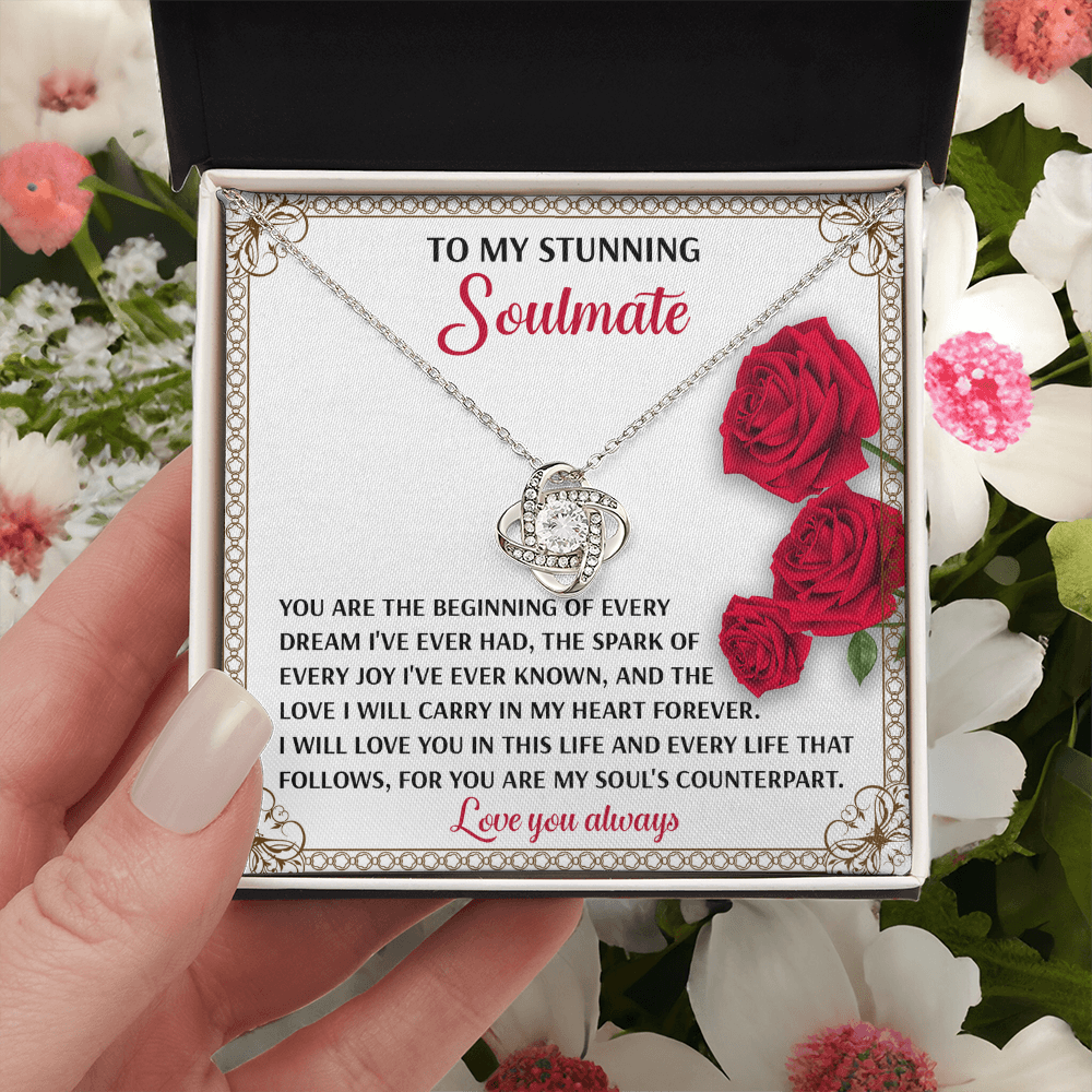 To My Stunning Soulmate Necklace, Best Valentine Gifts For Wife, Naughty Valentine's Gifts For Wife, Valentine Gifts For My Wife, Valentine For Wife