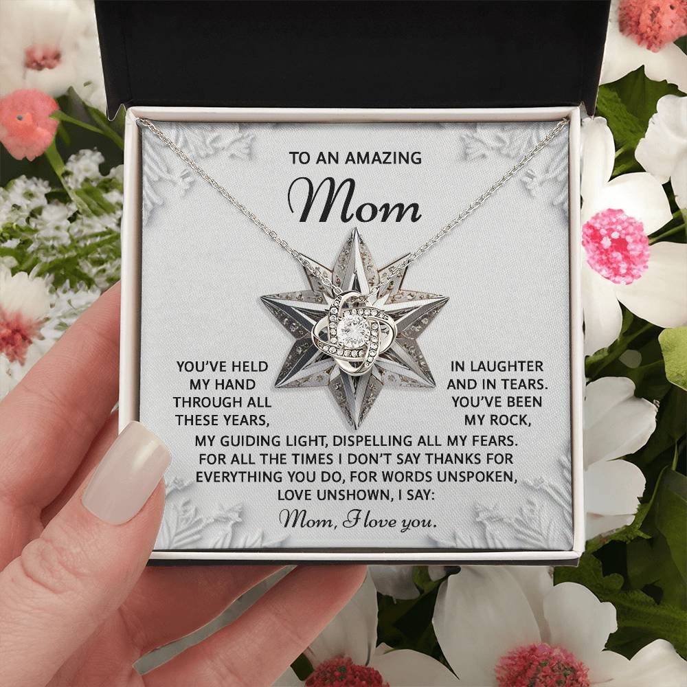 To My Amazing Mom Necklace, Christmas For Mom From Son, Christmas Gift For My Mom, Mom Christmas Gifts From Son