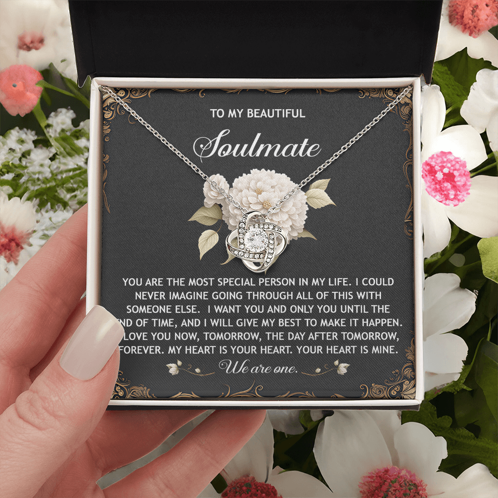 To My Beautiful Soulmate Necklace, San Valentine Gift For Her, Valentine Gifts For Women, Best Valentine Gifts For Her, Valentine's Day For Her
