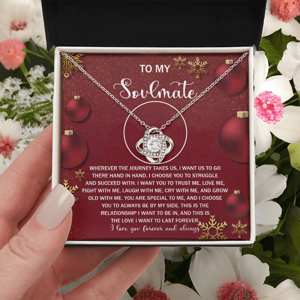 To My Soulmate Necklace, Gifts For Soulmate, Christmas Presents For Girlfriend, Gifts For Husband From Wife Unique Christmas