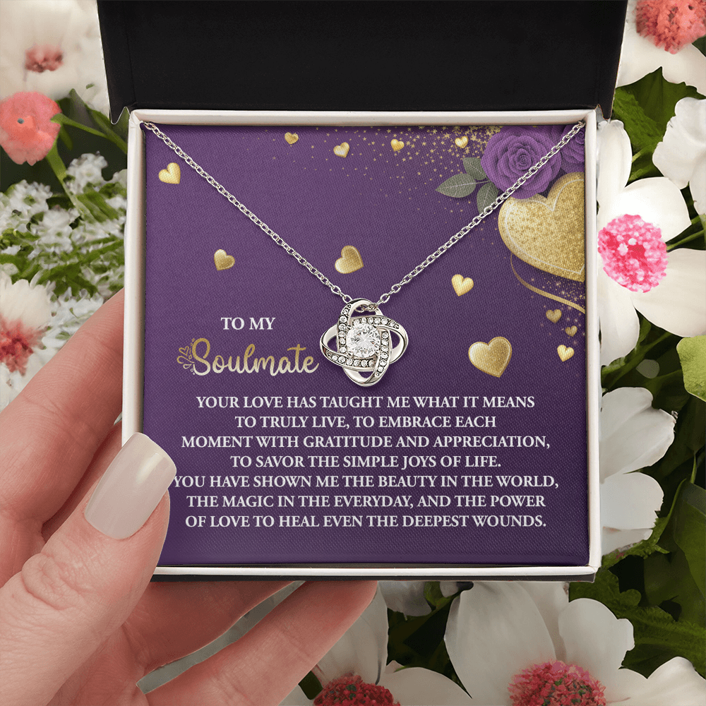 To My Soulmate Necklace, Valentine Gifts For Women, Valentine Jewelry For Women, Romantic Valentine's Day Gift, Valentine For Her Gift