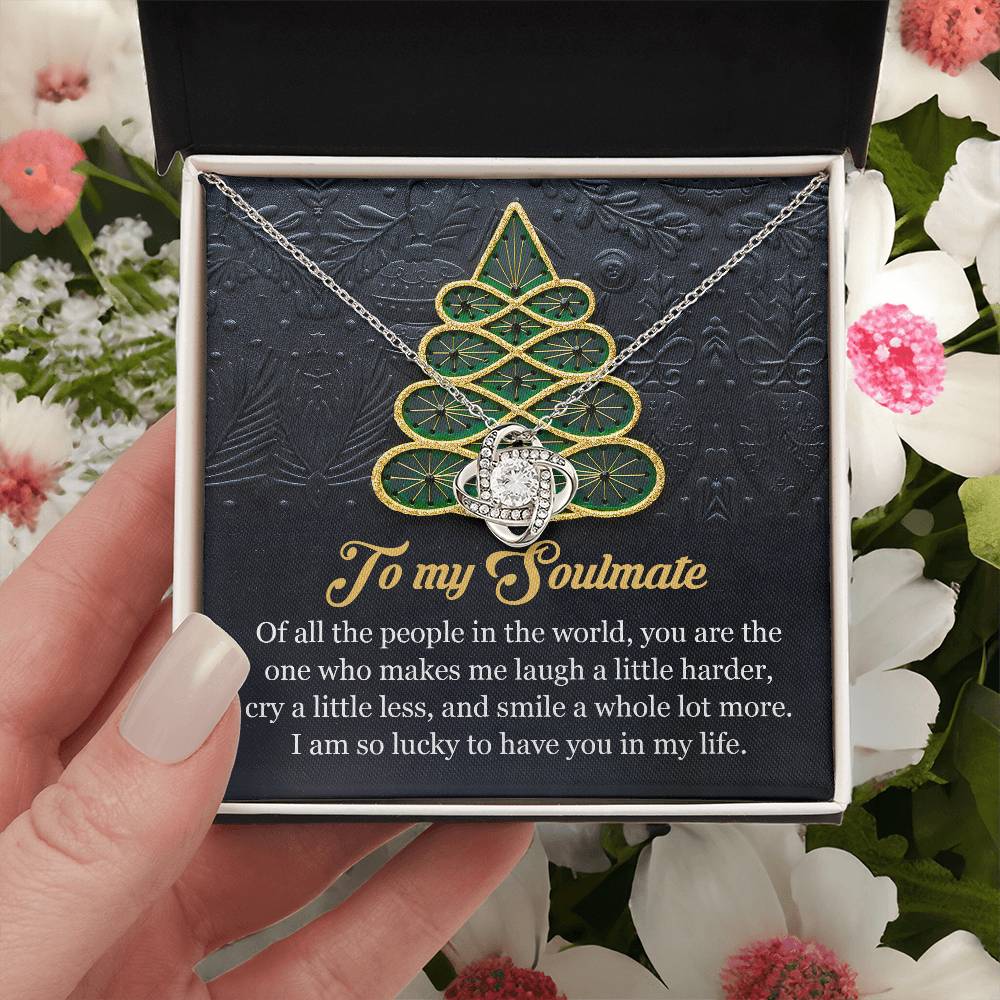 To My Soulmate Necklace, Christmas Gift For Girlfriend, Christmas Gifts Ideas For Wife, Soulmate Necklace Women