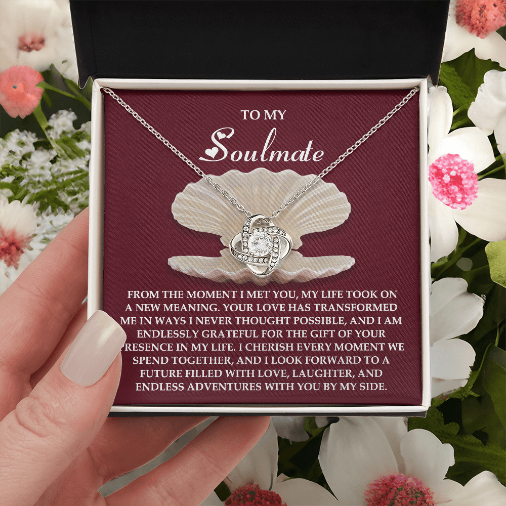 To My Soulmate Necklace, Necklace For Valentine's Day, Valentine Gifts For My Wife, Women's Valentine's Day Gifts, Valentine Gifts For Her