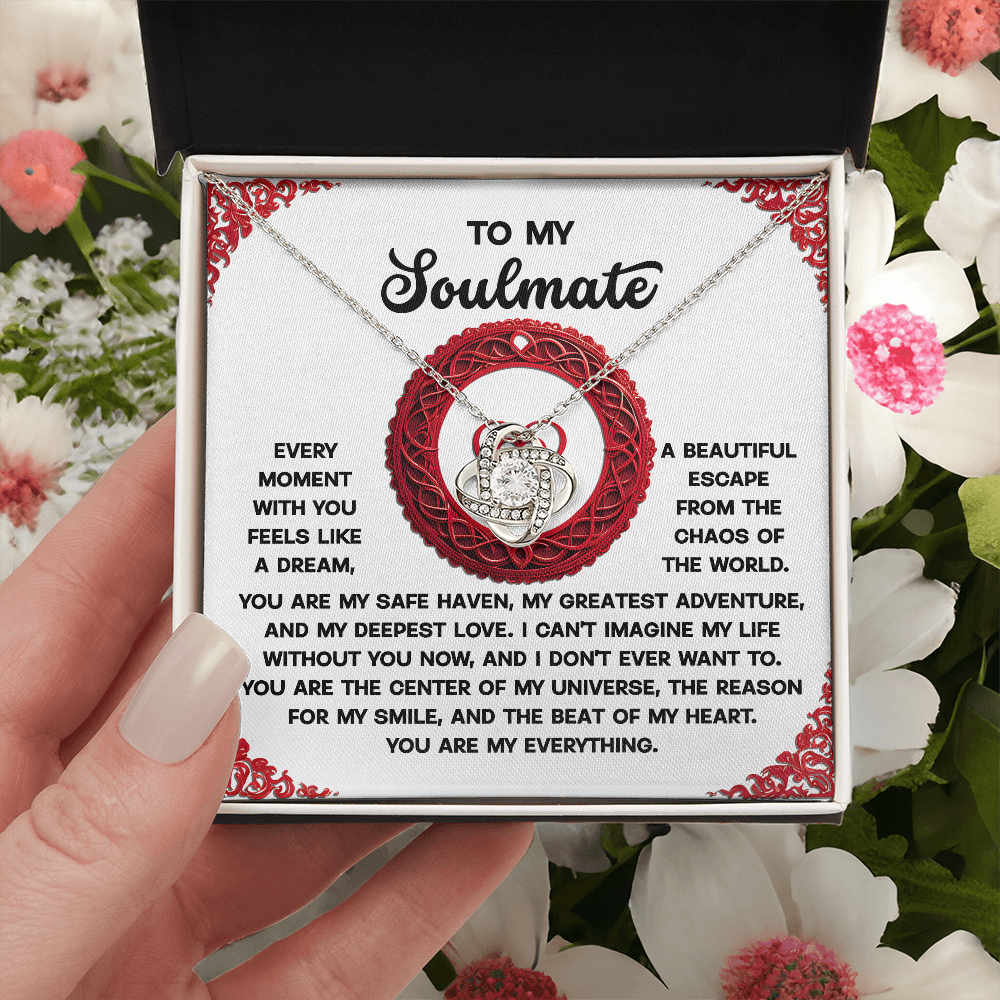 To My Soulmate Necklace, Valentine's Day Gifts, Valentine's Day Gifts For Women, Soulmate Necklace Women, Unique Valentine Gifts For Her