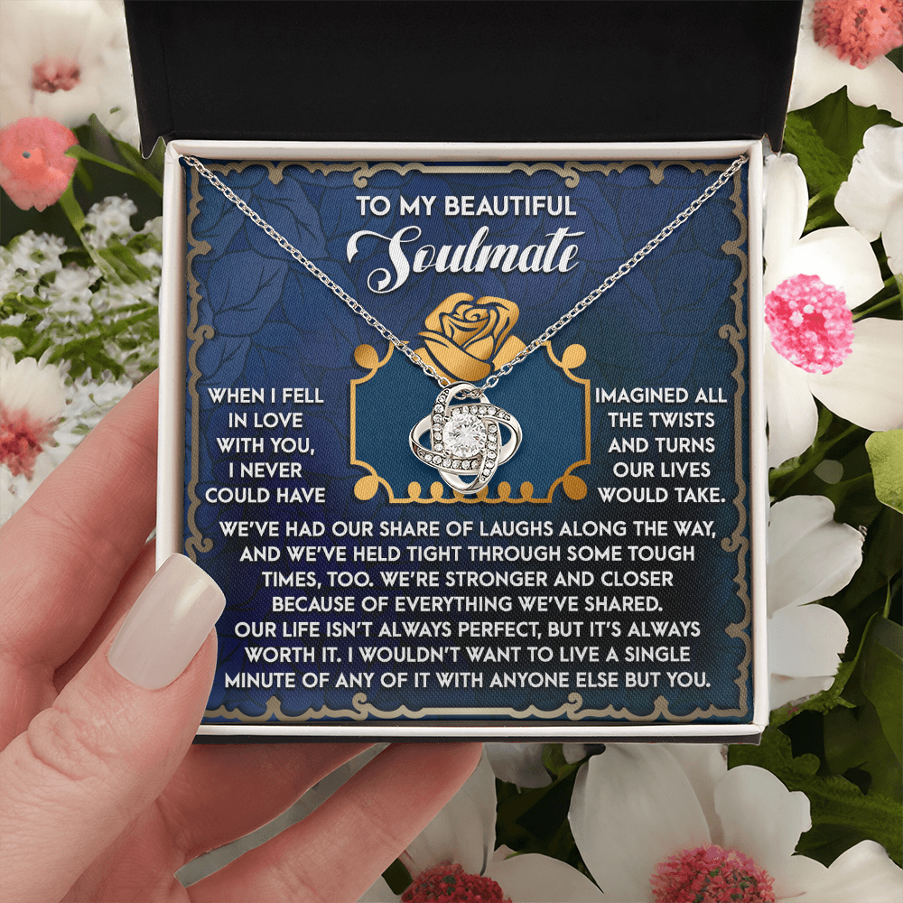 To My Beautiful Soulmate Necklace, Valentine's Gift For Women, Valentine's Gifts For Women, Valentine Gift Ideas For Her, Valentine's Day Gifts