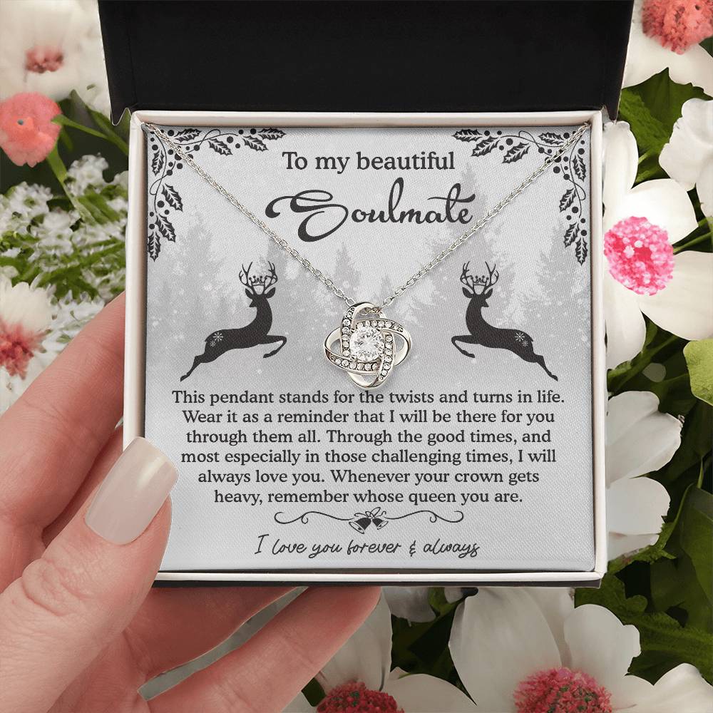 To My Beautiful Soulmate Necklace, My Soulmate Gifts For Her, Wife Christmas Gift Ideas, Christmas Presents For Gf