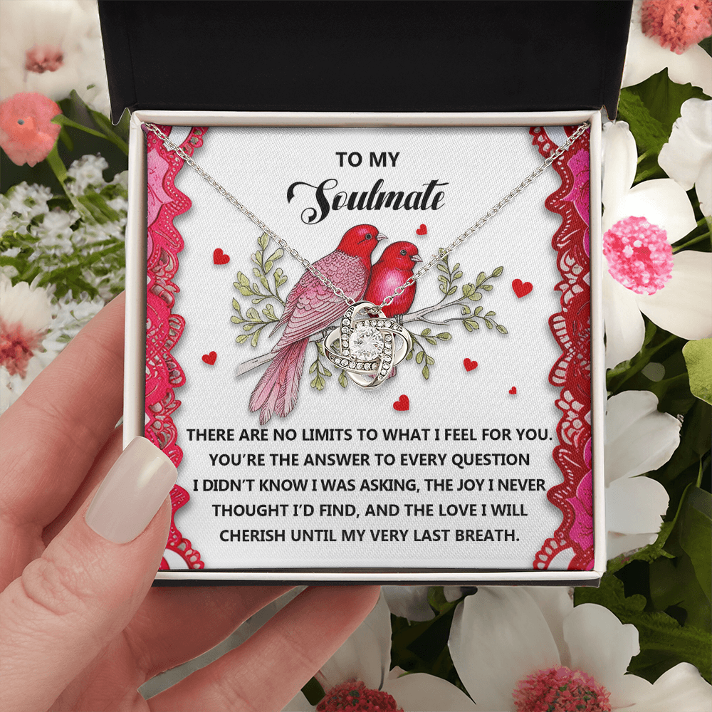 To My Soulmate Necklace, To My Soulmate Necklace For Women, Valentine Necklaces For Women, Valentine Jewelry For Women, Valentine's Day Gifts
