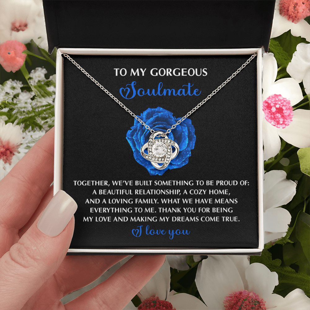 To My Gorgeous Soulmate Necklace, Necklaces For My Girlfriend, To My Soulmate Necklace, Valentine For Her Gift, Sentimental Gifts For Girlfriend