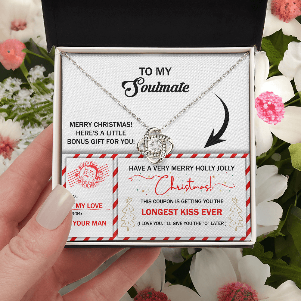 To My Soulmate Necklace For Women Funny, Christmas Gift For Girlfriend, Special Christmas Gift For My Wife, Christmas Presents For Gf