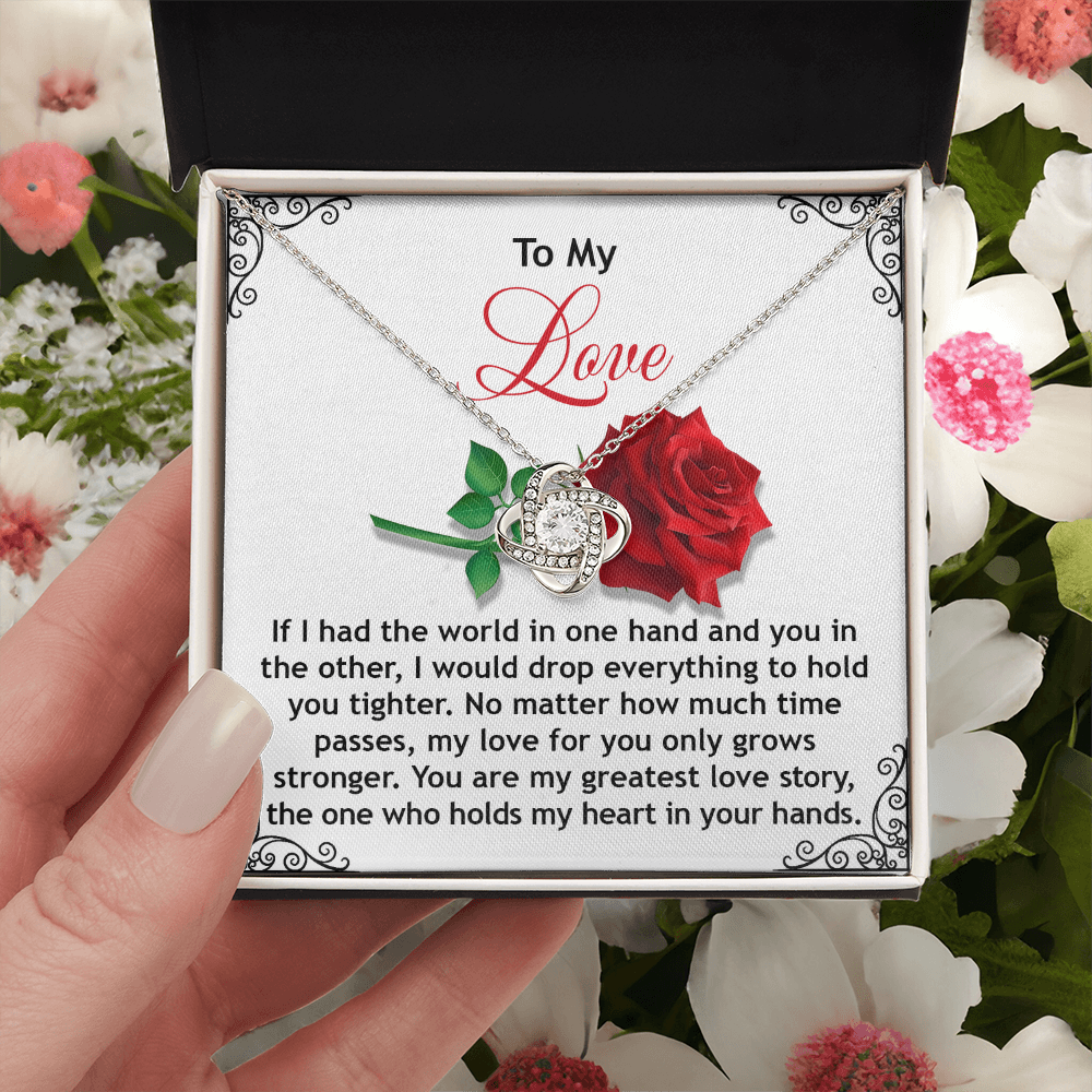 To My Love Necklace, Valentine Gift For Wife, Valentine's Necklace For Her, Valentine Gift For Wife From Husband, Necklace For My Girlfriend