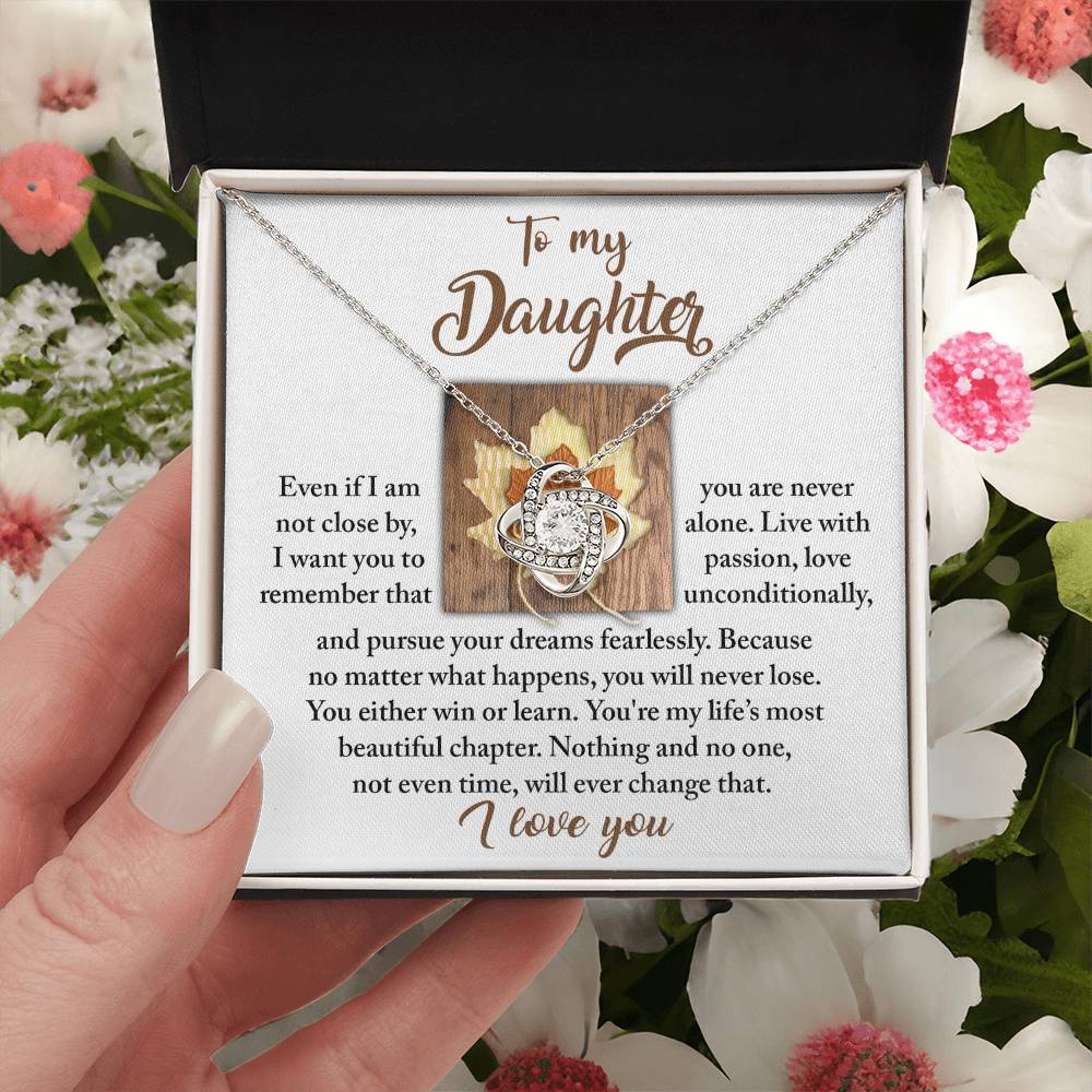 To My Daughter Necklace From Mom, Gifts For Daughter From Dad, To My Daughter Necklace Love Dad