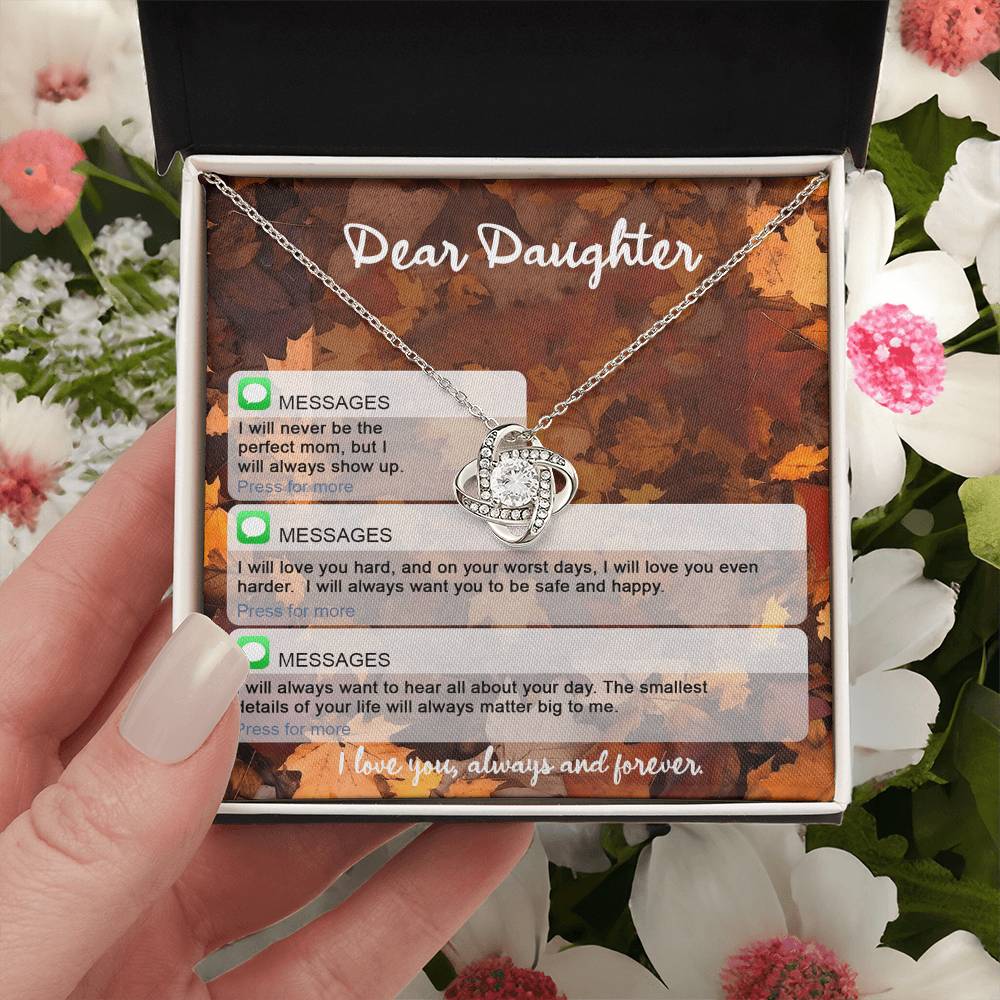 To My Daughter Necklace, Necklaces For Daughter From Dad, To My Daughter From Mom