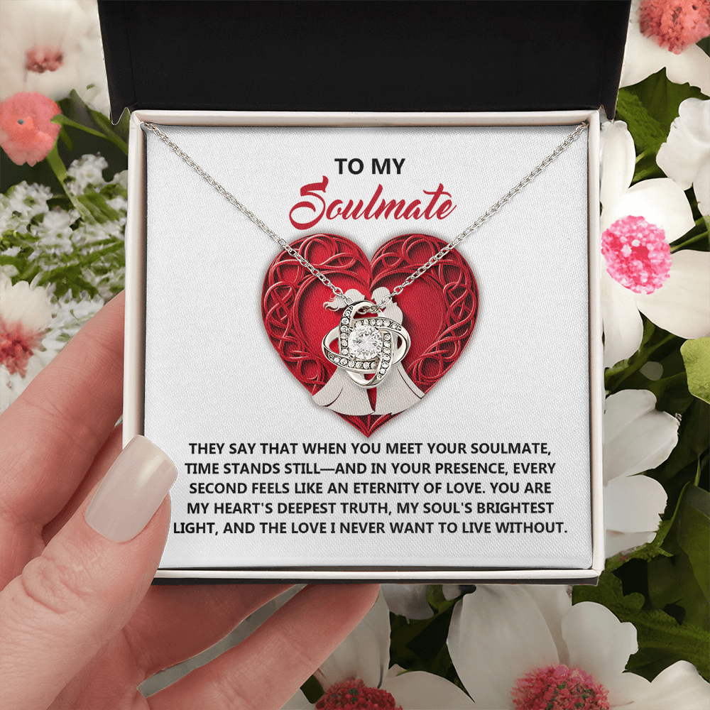 To My Soulmate Necklace, Gifts For Girlfriend Unique, Best Valentine Gift For Wife, Love Necklace For Girlfriend, Valentines Necklace For Girlfriend