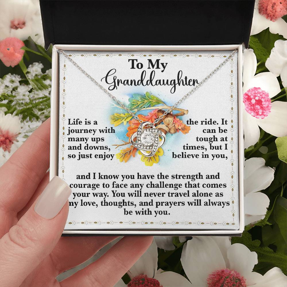 To My Granddaughter Necklace, Gifts For Granddaughter From Grandparents, Granddaughter Necklace From Nana, Valentines Gifts For Granddaughter
