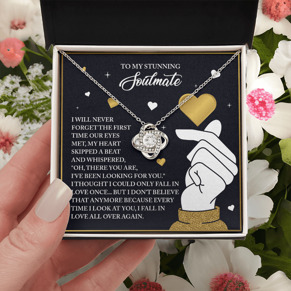 To My Stunning Soulmate Necklace, Valentine Gift For My Wife, Valentine's Gifts For Wife, Valentine Gifts For Her Romantic, Valentine's Day Gifts