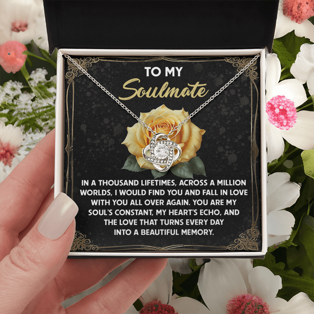 To My Soulmate Necklace, For Girlfriend Birthday Gifts, Unique Valentine Gifts For Her, Women's Valentine's Day Gifts, Best Gifts For A Girlfriend