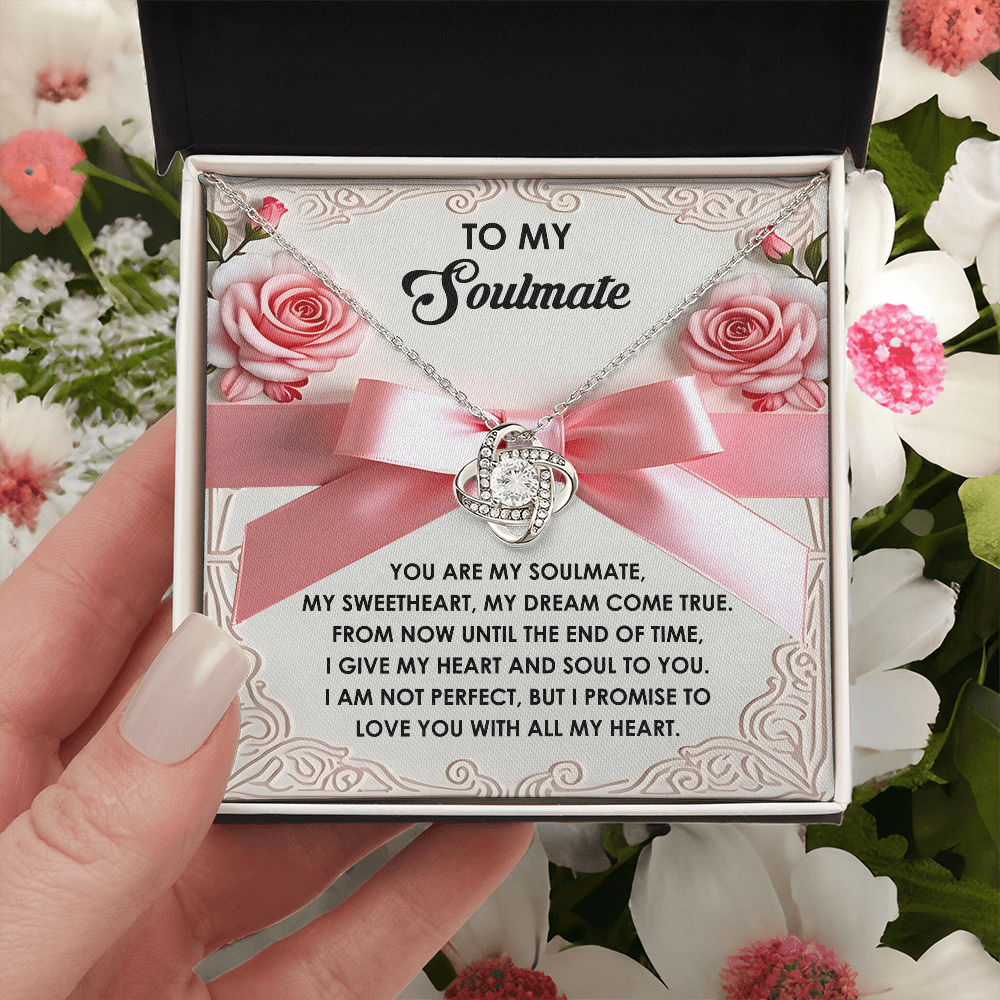 To My Soulmate Necklace, Valentine's For Her, Valentine Necklaces For Women, Valentine Day For Wife, Unique Valentine Gifts For Her