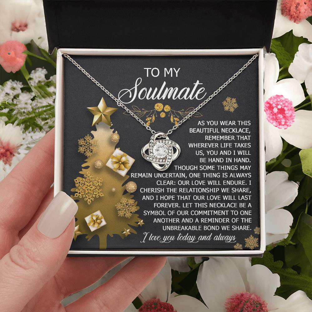 To My Soulmate Necklace, Soulmate Gifts For Her, Wife Christmas Gifts, Girlfriend Christmas Necklace, Christmas Presents Women