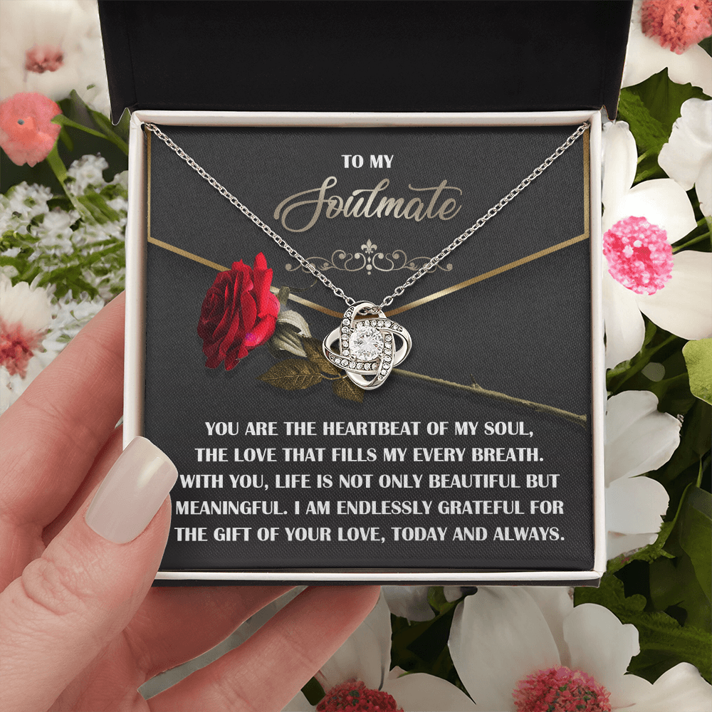 To My Soulmate Necklace, Valentine Gift For Wife, Great Valentine Gifts For Her, Valentine's Gift For Wife, Best Valentine Gift For Wife