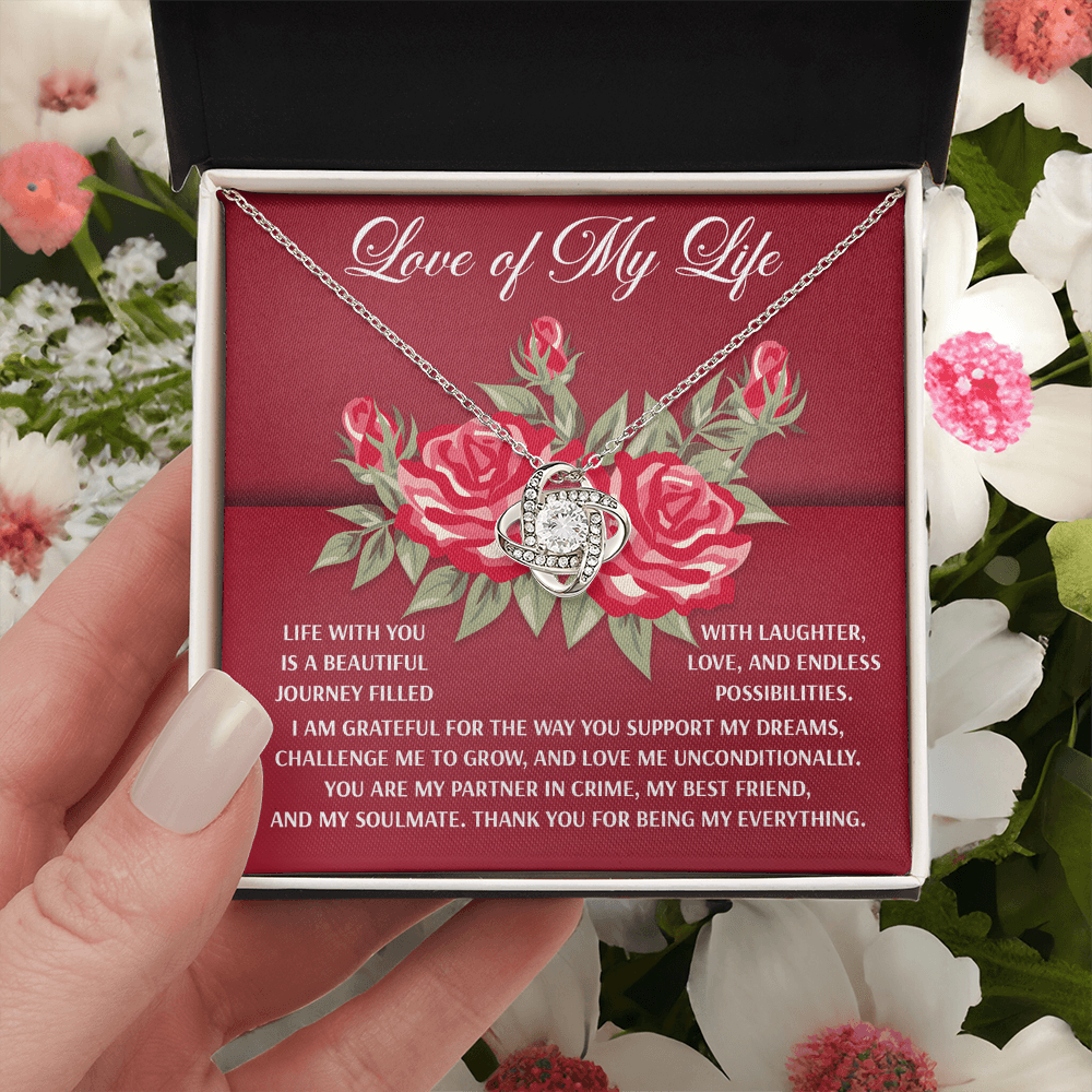 Love Of My Life Necklace, Valentine's Gifts For Wife, Valentine's Necklace For Her, Women's Valentine's Day Gifts, Best Valentine Gifts For Wife