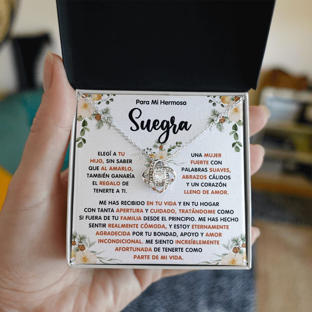 Regalo De Navidad Para Mi Suegra, Un Regalo Unico Para El Amor De Mi Vida - Love Knot - SUEG_BR2_NLNM10_1