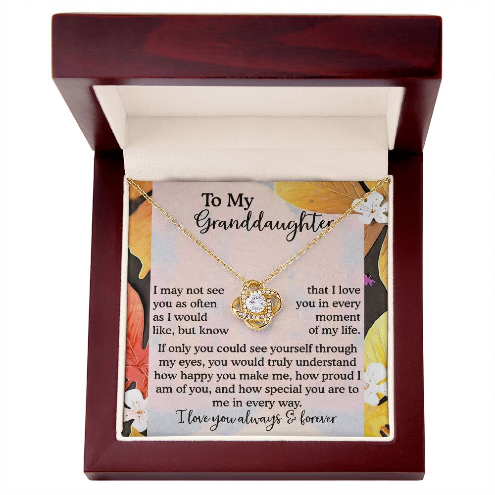 To My Granddaughter Necklace, Necklaces For Granddaughters, Granddaughter Valentine Gift, Gifts For 18 Year Old Granddaughter, Granddaughter From Grandpa