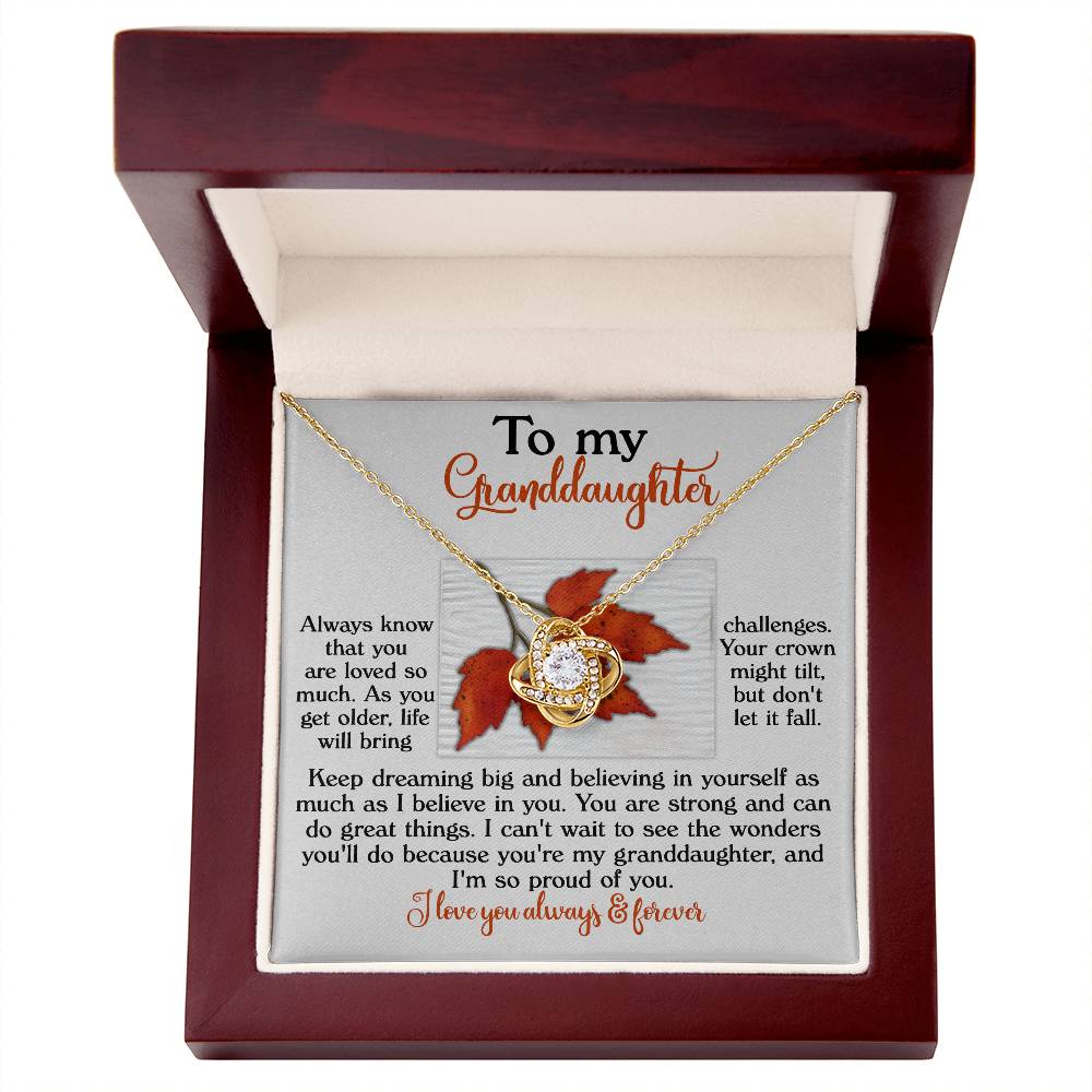 To My Granddaughter Necklace, Gifts Valentines Day For Granddaughter, Grandmother Granddaughter Necklace, Papa Necklace For Granddaughter