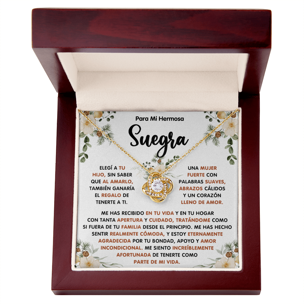 Regalo De Navidad Para Mi Suegra, Un Regalo Unico Para El Amor De Mi Vida - Love Knot - SUEG_BR2_NLNM10_1