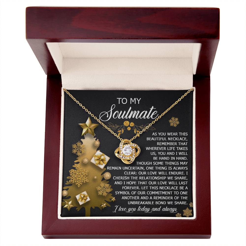 To My Soulmate Necklace, Soulmate Gifts For Her, Wife Christmas Gifts, Girlfriend Christmas Necklace, Christmas Presents Women