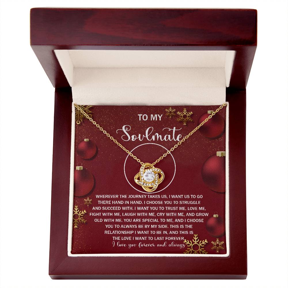 To My Soulmate Necklace, Gifts For Soulmate, Christmas Presents For Girlfriend, Gifts For Husband From Wife Unique Christmas