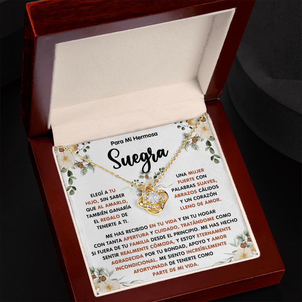 Regalo De Navidad Para Mi Suegra, Un Regalo Unico Para El Amor De Mi Vida - Love Knot - SUEG_BR2_NLNM10_1