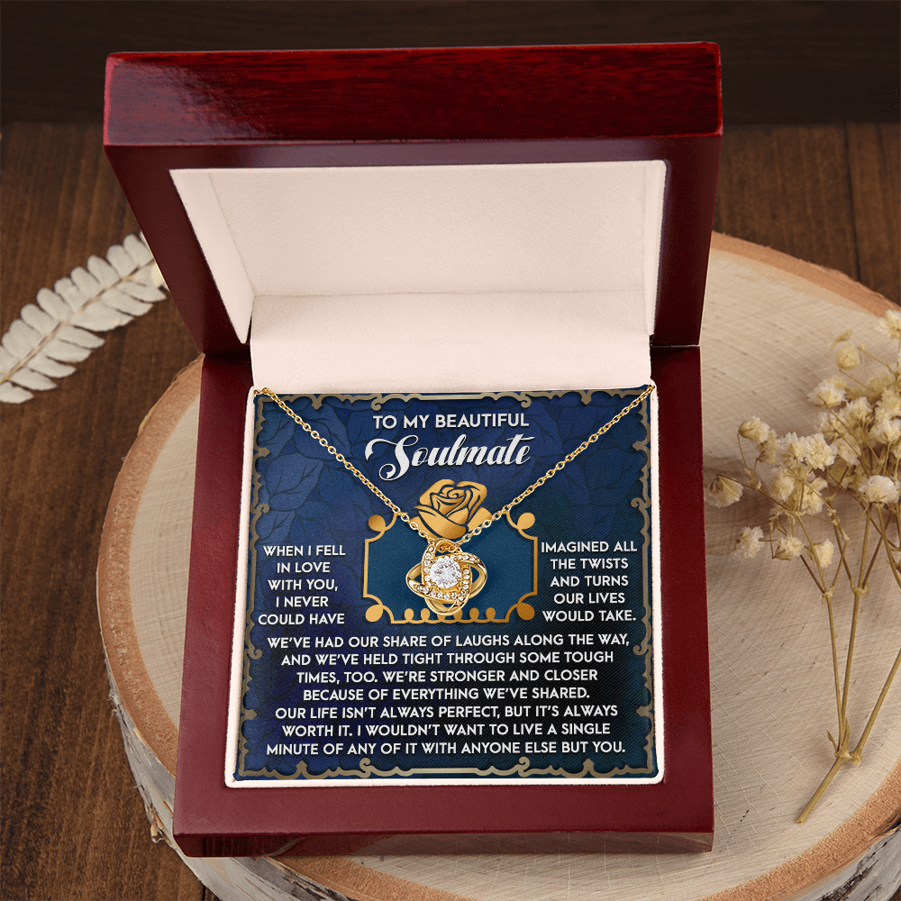 To My Beautiful Soulmate Necklace, Valentine's Gift For Women, Valentine's Gifts For Women, Valentine Gift Ideas For Her, Valentine's Day Gifts