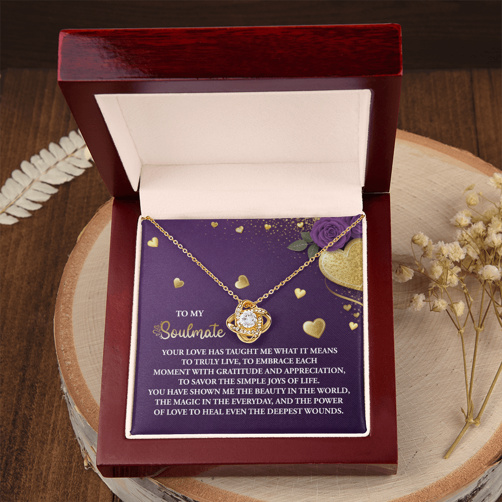 To My Soulmate Necklace, Valentine Gifts For Women, Valentine Jewelry For Women, Romantic Valentine's Day Gift, Valentine For Her Gift