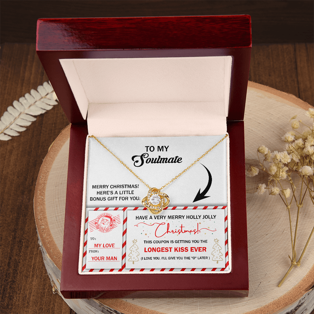To My Soulmate Necklace For Women Funny, Christmas Gift For Girlfriend, Special Christmas Gift For My Wife, Christmas Presents For Gf