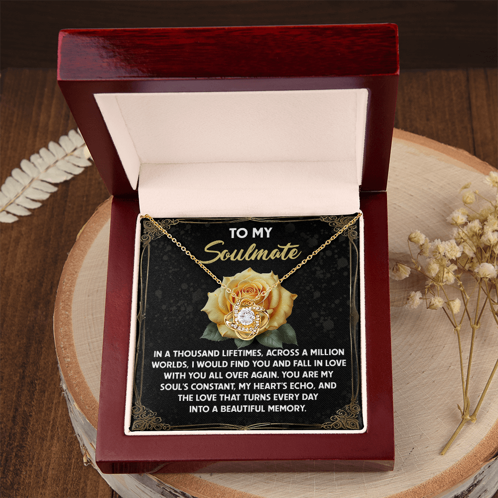 To My Soulmate Necklace, For Girlfriend Birthday Gifts, Unique Valentine Gifts For Her, Women's Valentine's Day Gifts, Best Gifts For A Girlfriend