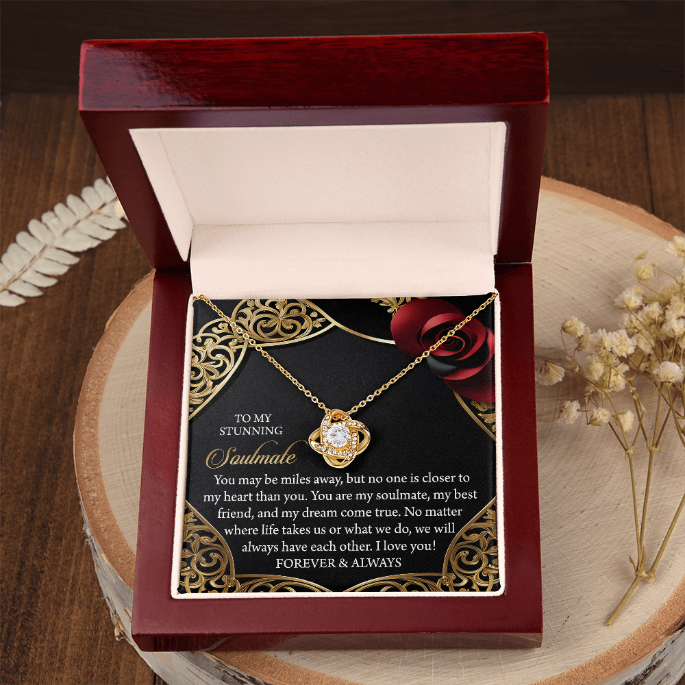 To My Stunning Soulmate Necklace, Valentine Gift For My Wife, Valentine's Gifts For Wife, Valentine Gifts For Her Romantic, Valentine's Day Gifts